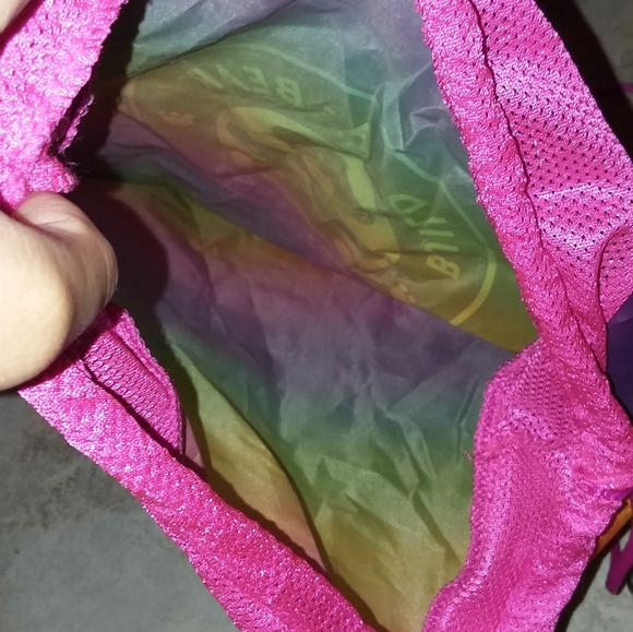 Build a bear rainbow drawstring backpack - Picture 3 of 3